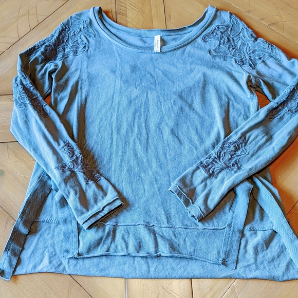 Free People, Grandpa Outer Sunset Jersey Top, S - Picture 3 of 6